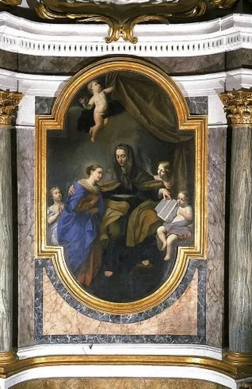 Sant'Anna insegna a leggere a Maria